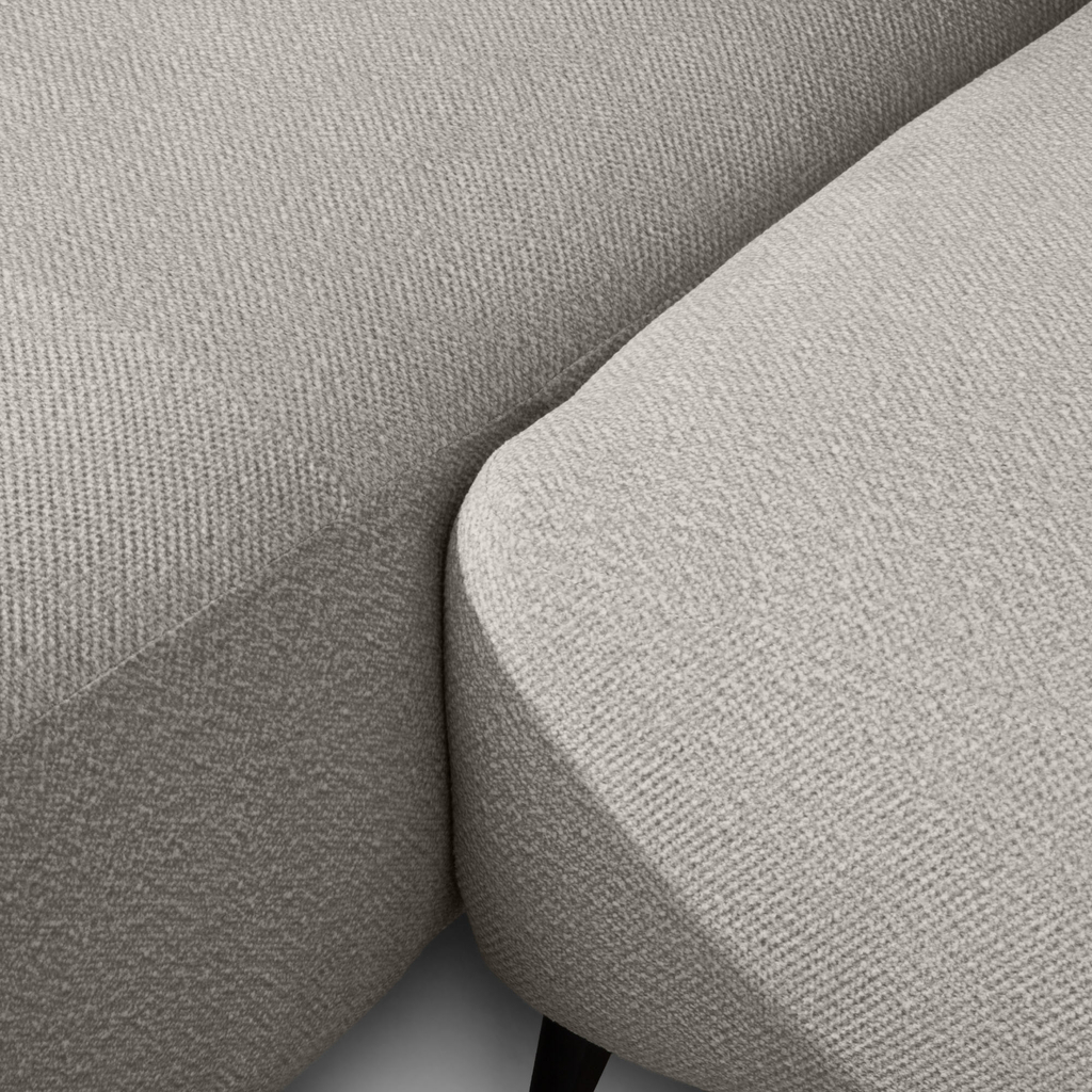 Rohová sedačka šedá RAVELLO levá