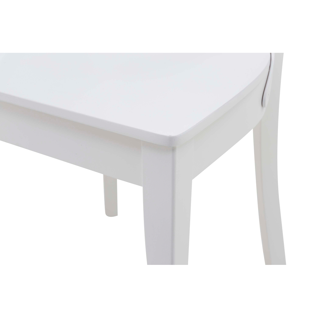 Bílá dřevěná židle FRESCO