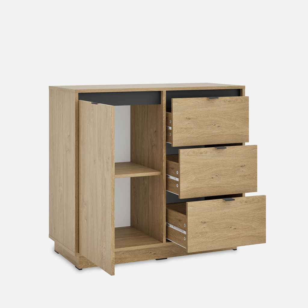 Komoda se 3 zásuvkami MARTINO 95 cm.