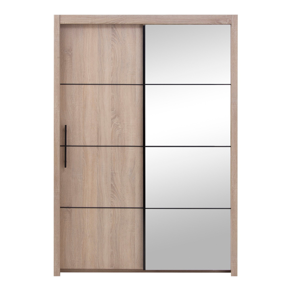 Zrcadlová skříň s posuvnými dveřmi INOVA 150 cm dub sonoma