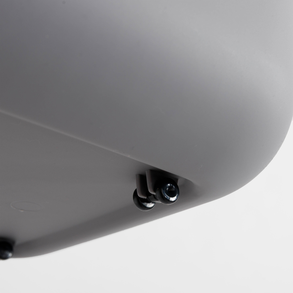 Úložný box na kolečkách, bílo-šedý 46x37x30 cm