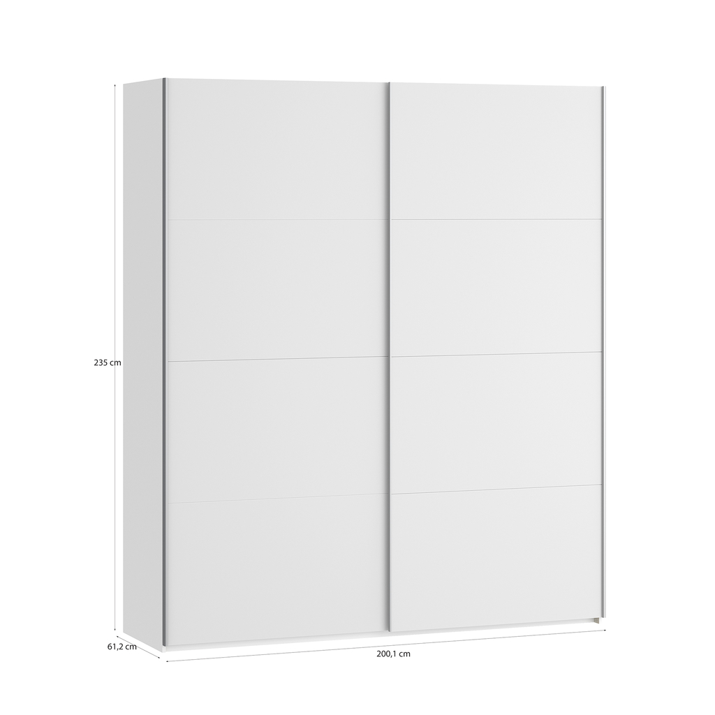 Skříň s posuvnými dveřmi FITIO mat 200 cm