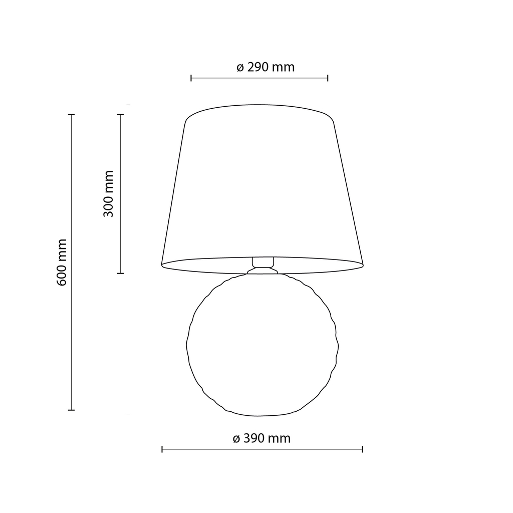 Stolní lampa mátovo-béžová SANTANA