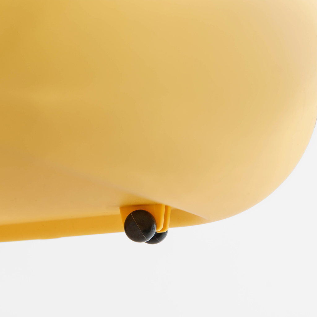 Úložný box na kolečkách, žlutý, 46x37x30 cm