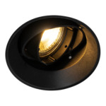 Černé bodové svítidlo ONEON o průměru 9,6 cm