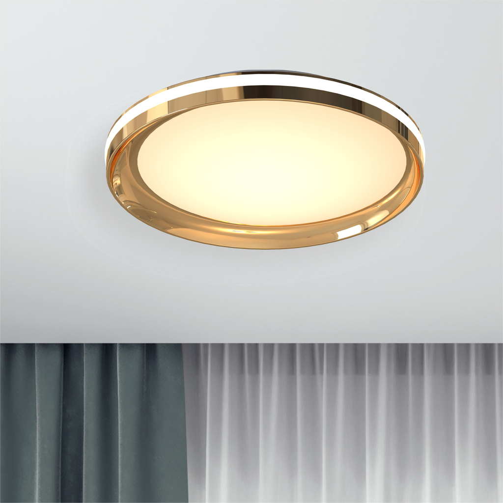 Zlaté LED stropní svítidlo APART