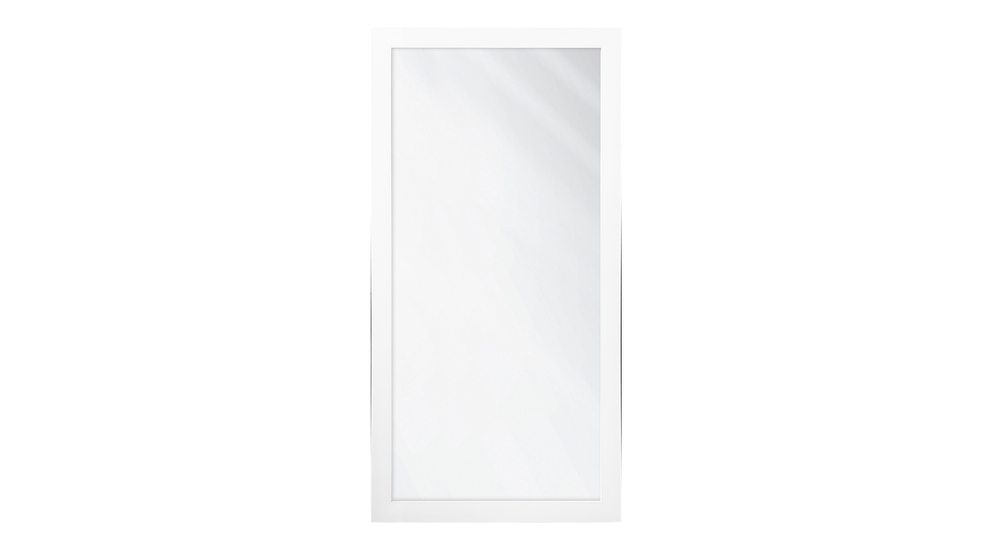 Zrcadlo v bílém matném rámu SLIM 67,5x127,5 cm