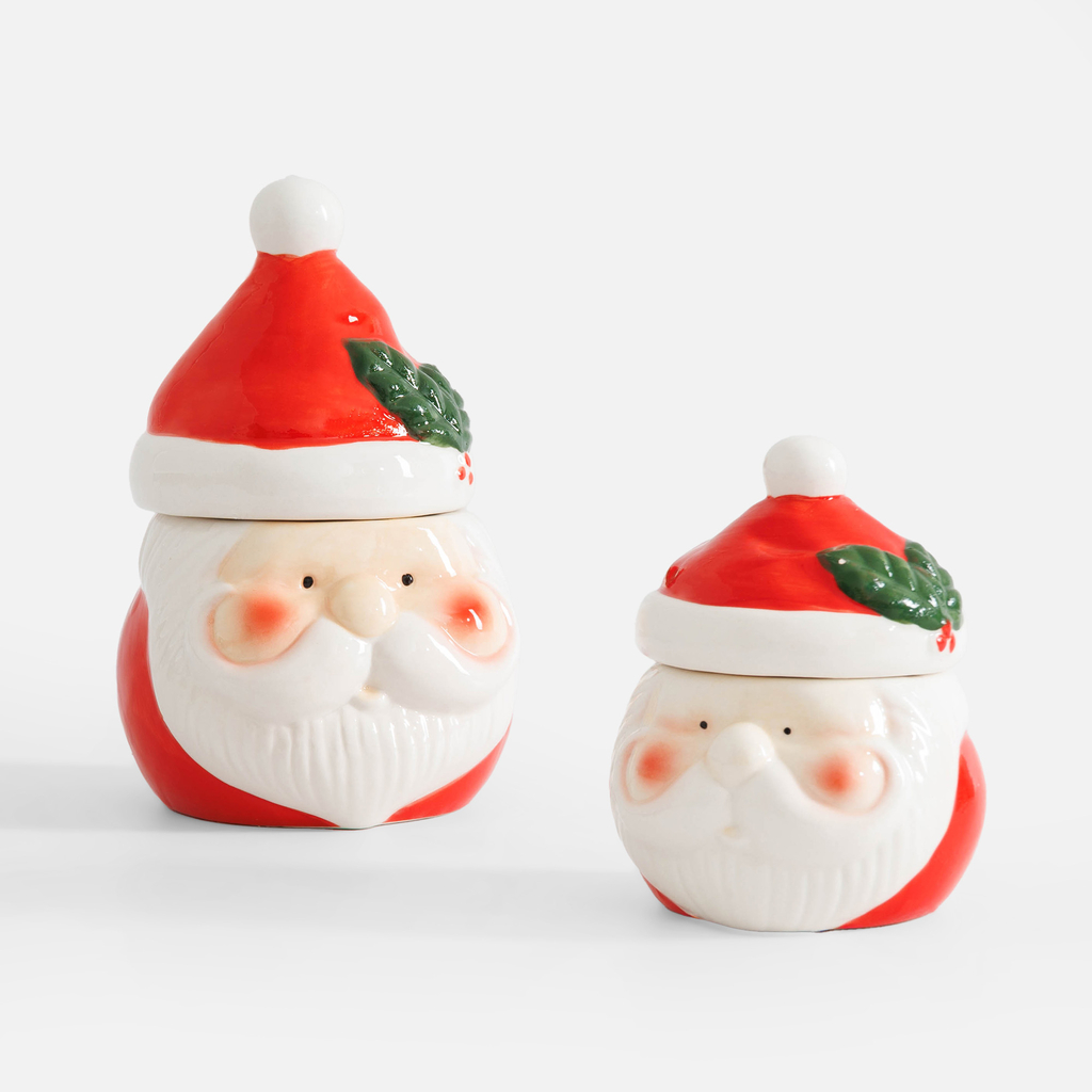 Dóza s víkem SANTA CLAUS červená 330 ml