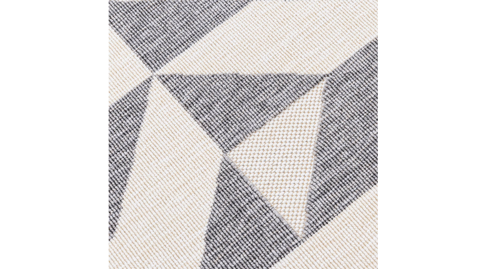 Venkovní koberec s šedými trojúhelníky STIARNA 80 x 150 cm