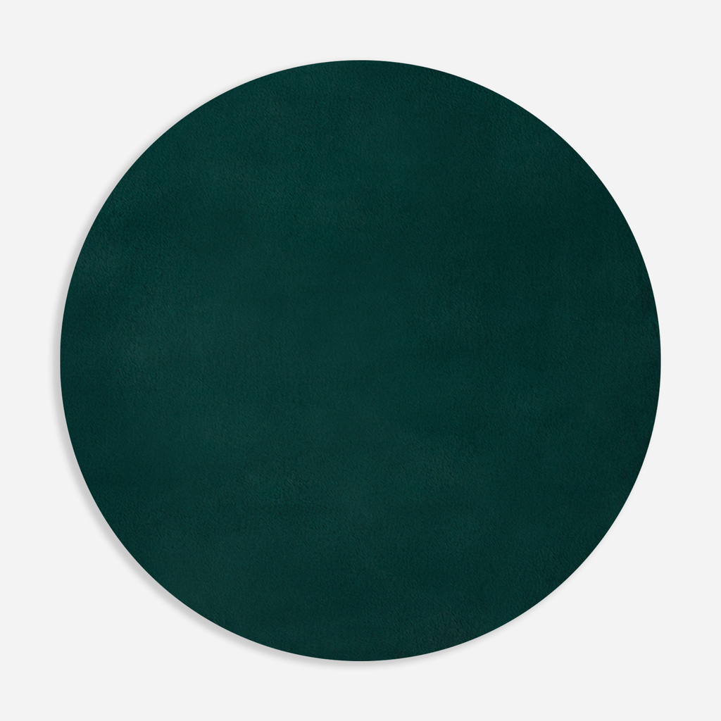 Koberec kulatý tmavě zelený RABBII 100 cm