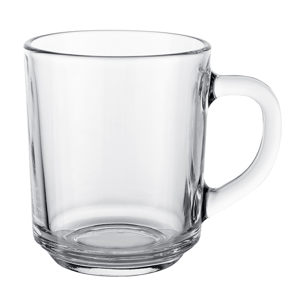 Průhledný hrnek s uchem STANDARD 250 ml