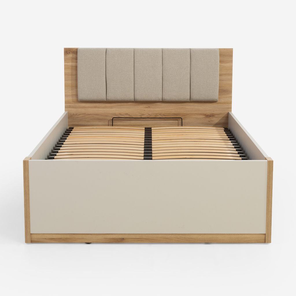Postel s úložným prostorem a roštem OAK SQUERE 120x200.