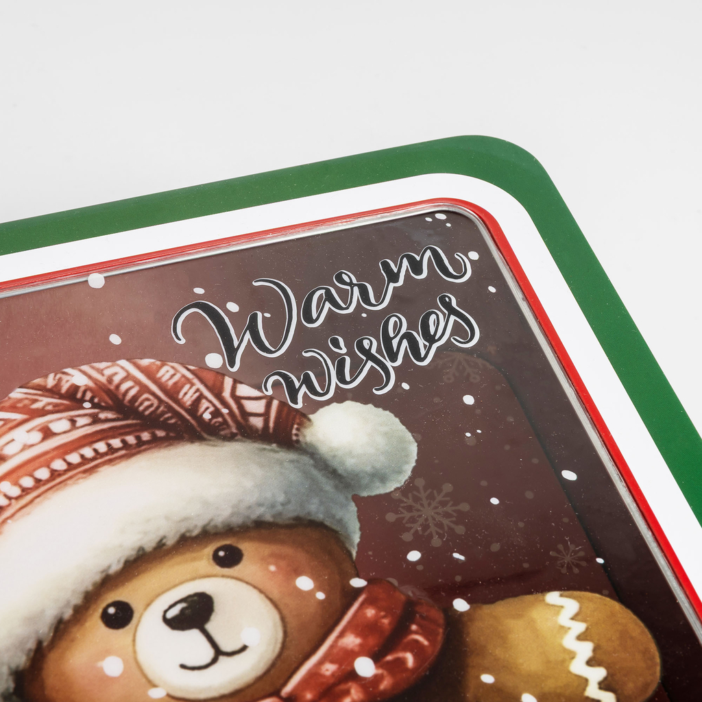 Plechová dóza čtvercová 19x19x8,5 cm MIX