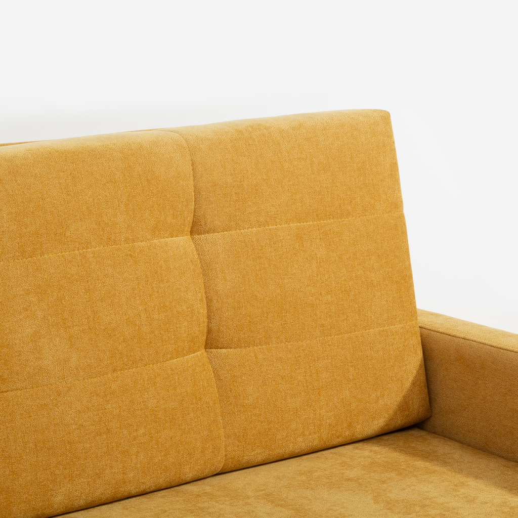 Dvoumístná rozkládací pohovka žlutá ARIZONA