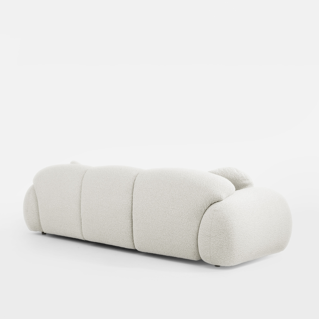 Pohovka s polštáři GLOBE krémově šedá