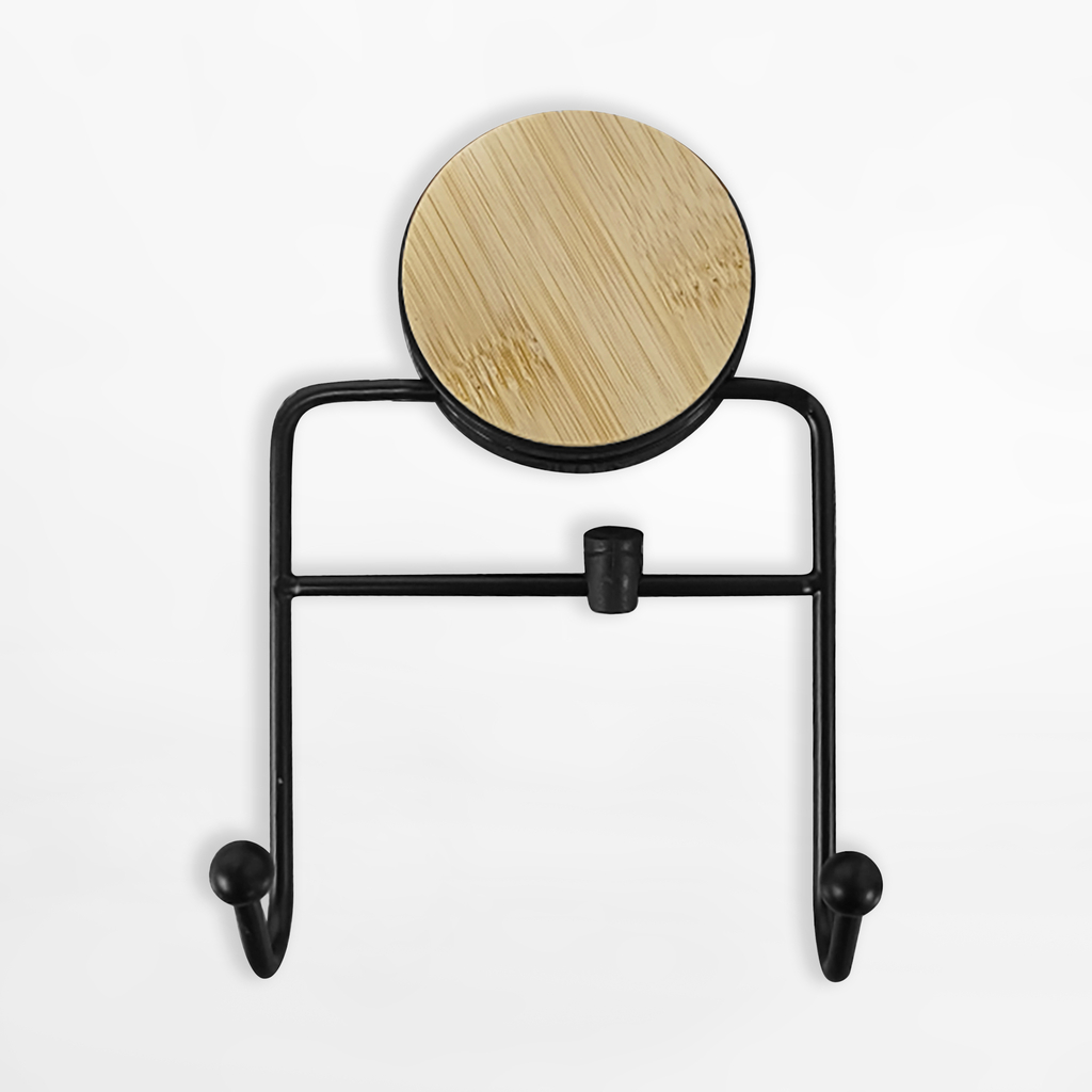 Bambusový černý držák na ručníky