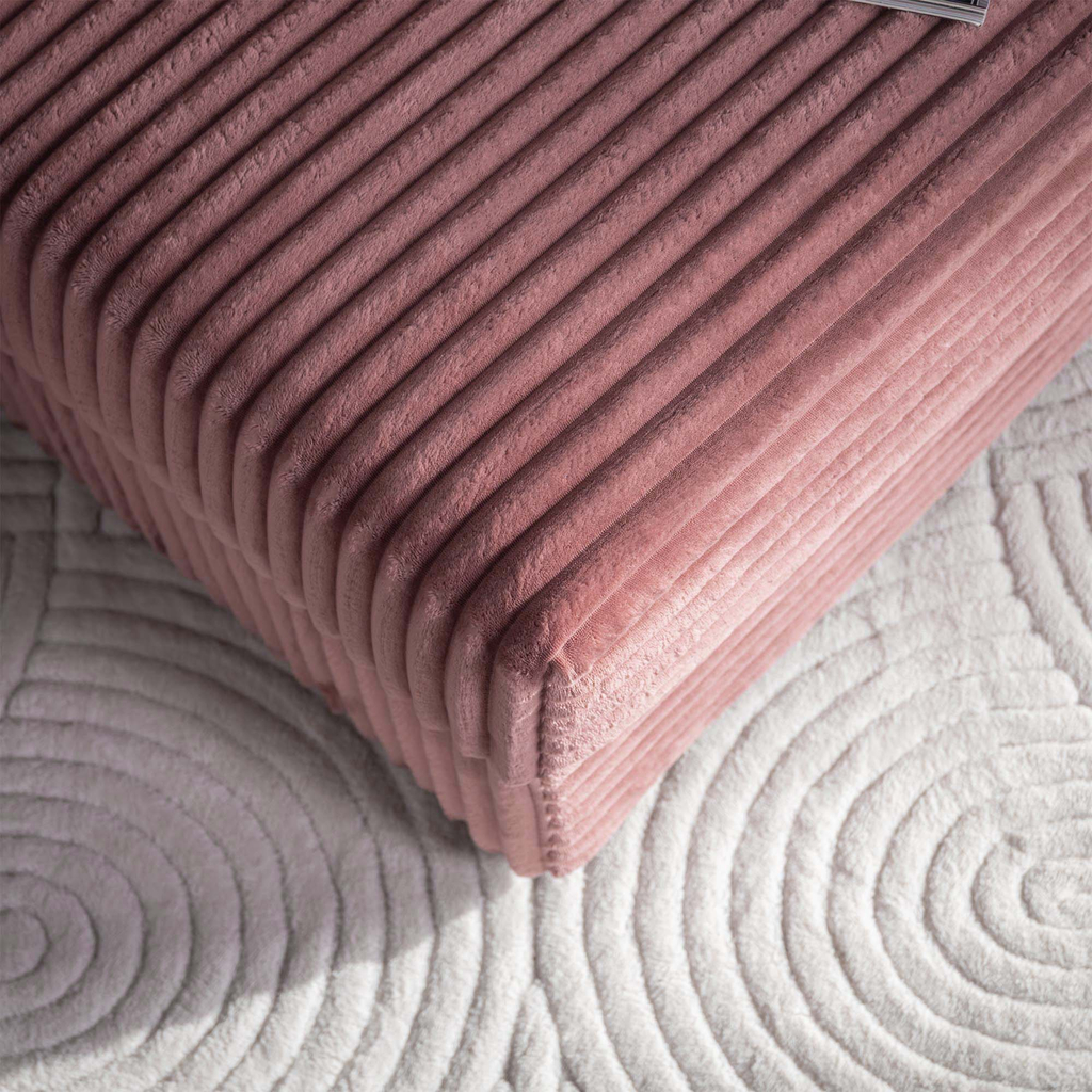 Křeslo loveseat pudrově růžová NOEMI