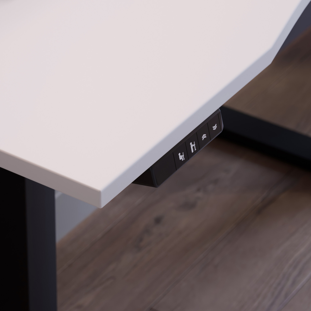 Polohovací stůl SMOOTH bílý 140x58 cm