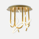 Zlaté stropní LED svítidlo BALBO 50 cm