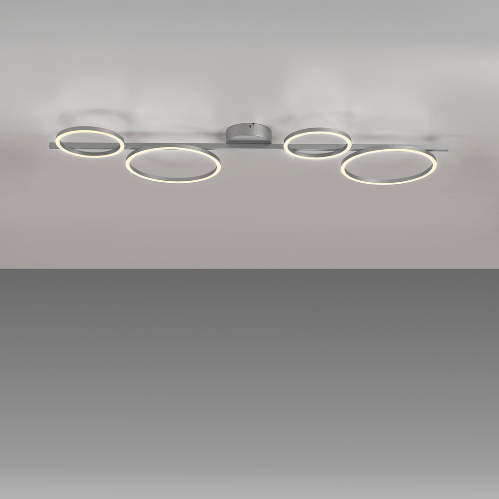 Stříbrné LED stropní svítidlo MINI RITUS