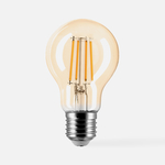 LED žárovka teplá barva ORO-AMBER-E27-A60-4W-WW