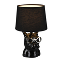 Černá designová keramická stolní lampa DOSY