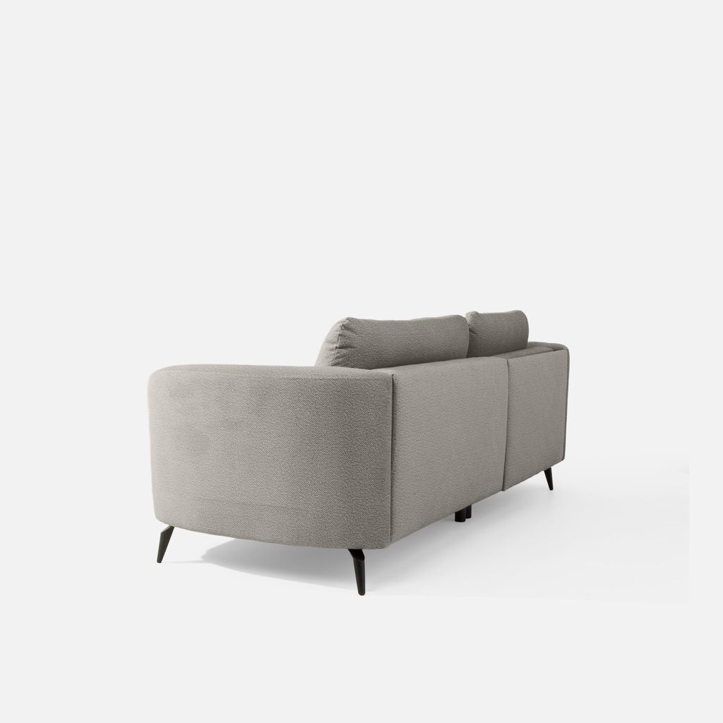 Rohová sedačka šedá RAVELLO levá