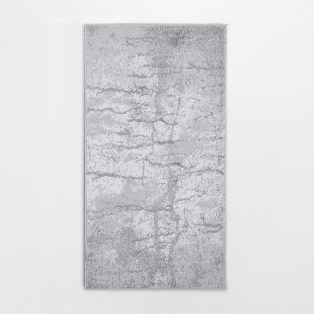 Abstraktní šedý koberec MIRACLE 80x150 cm