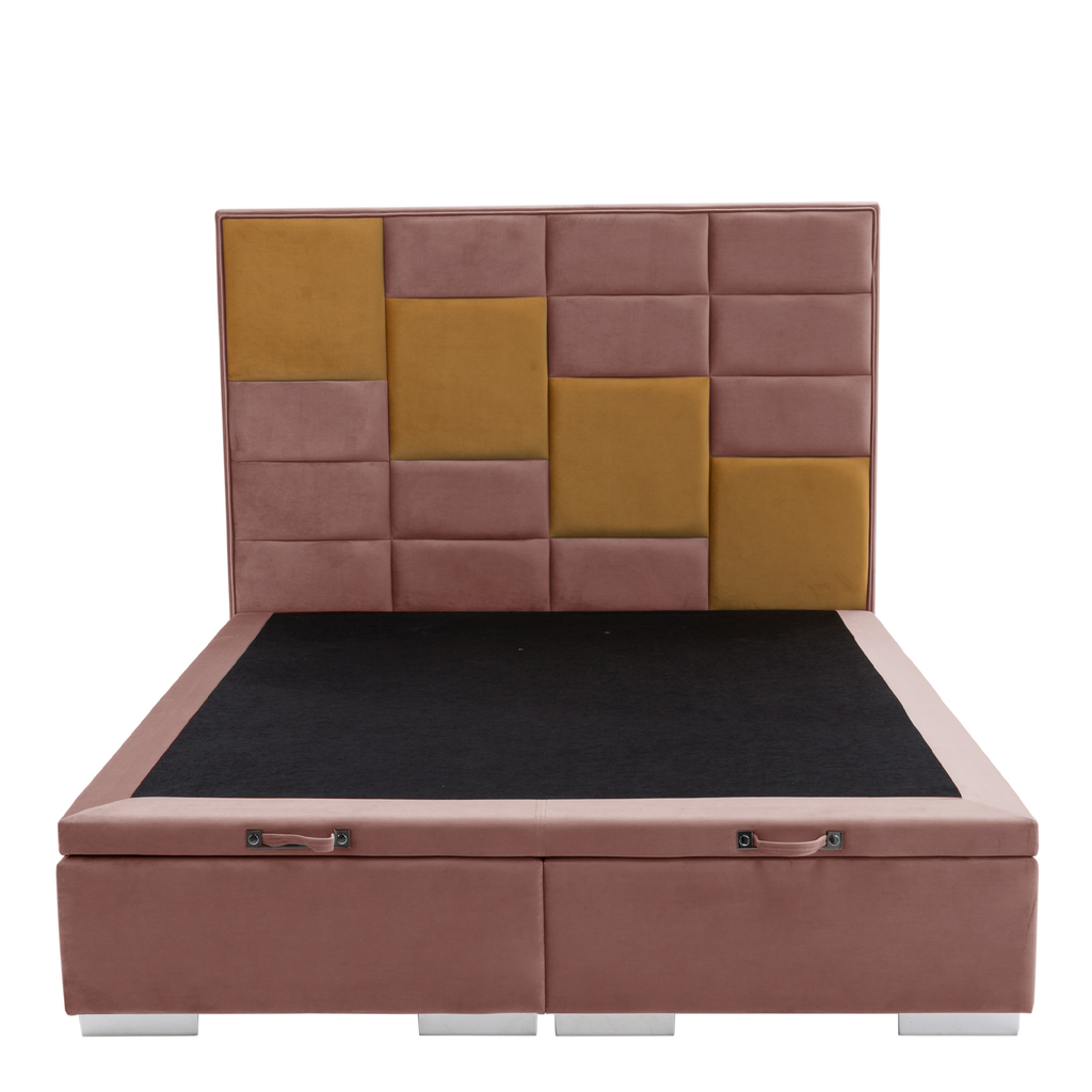 Rám postele boxspring FIBI KP 25 180x200 růžová