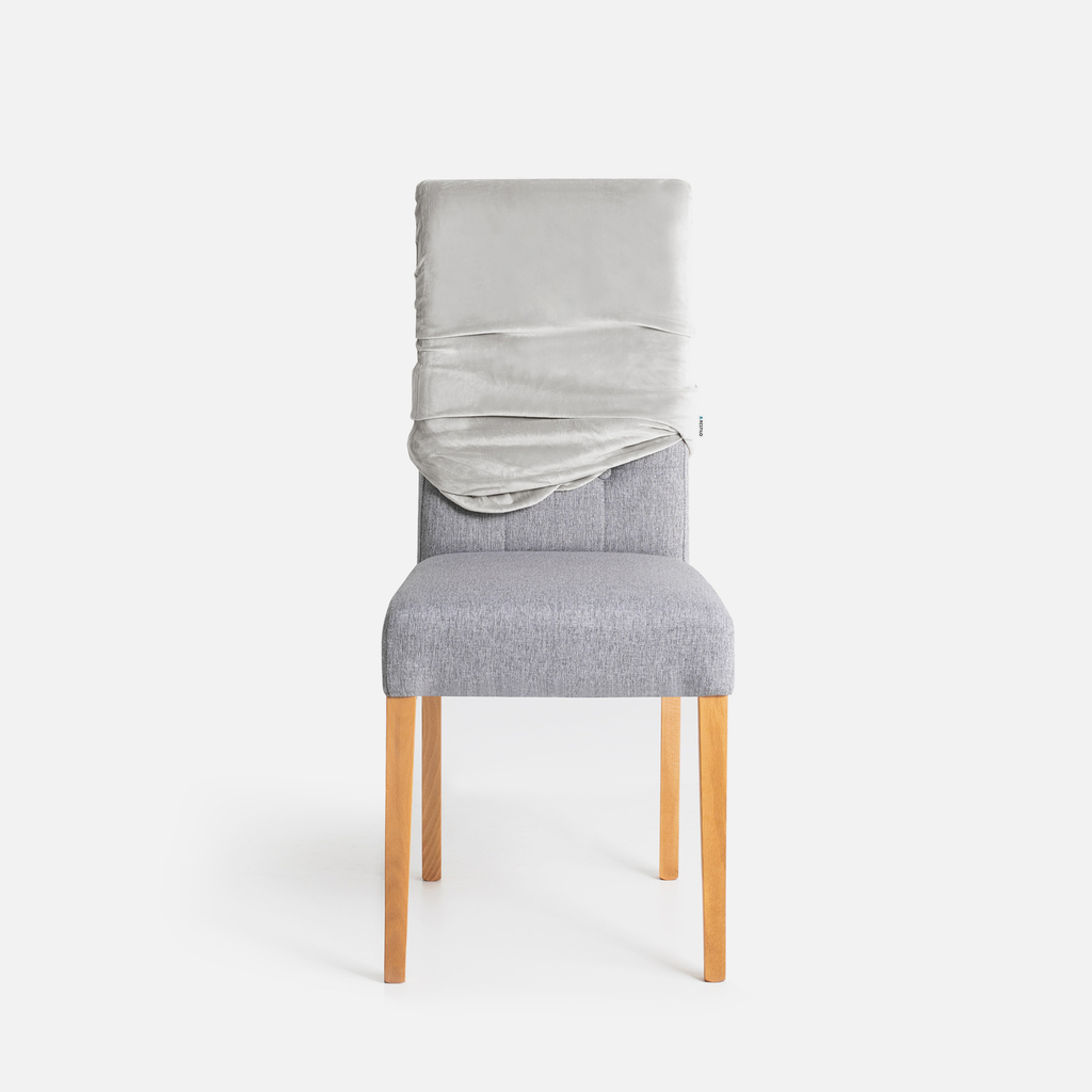 Potah na židli stříbrný SENTO 48x48x58