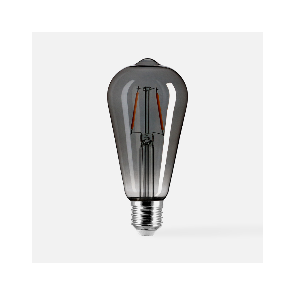 LED žárovka teplá barva ORO-SMOKY-E27-ST64-2W-WW