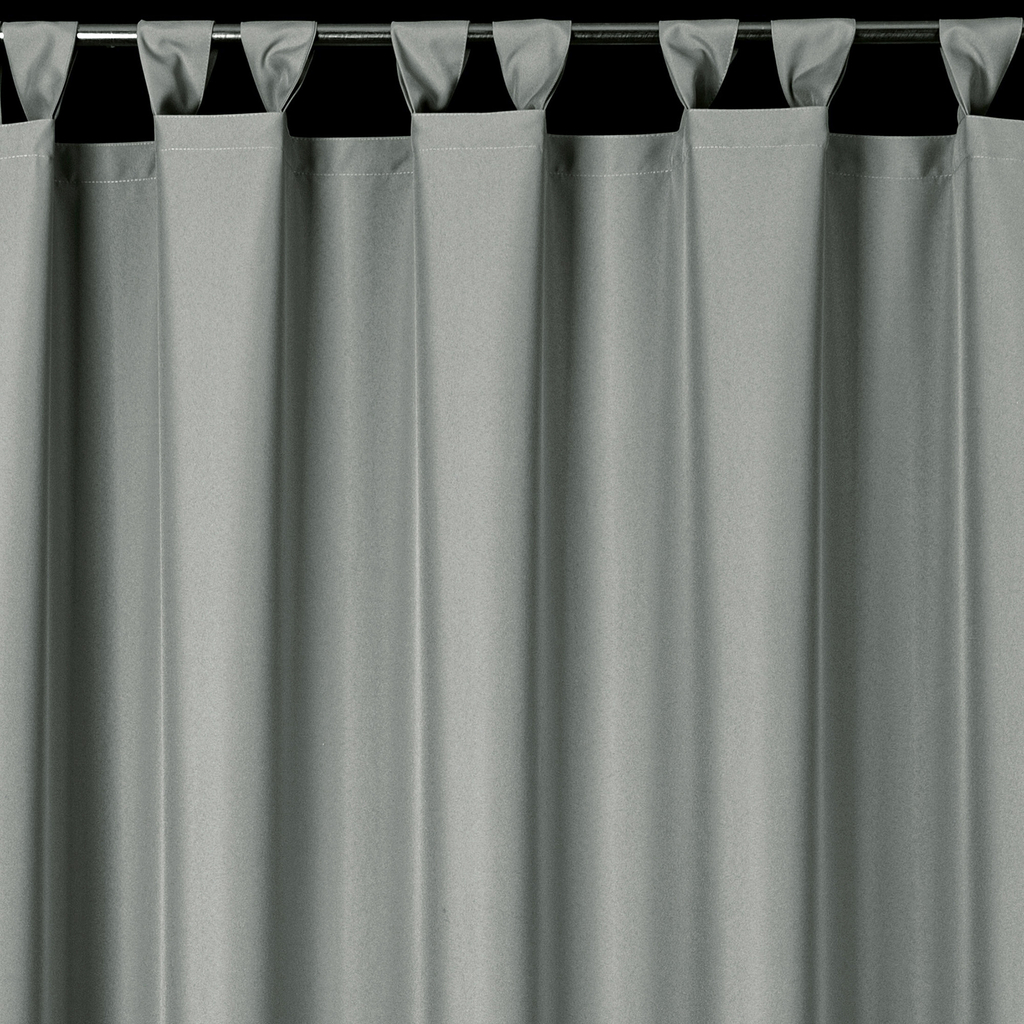 Závěs na terasu s pásky na suchý zip stříbrný GARDEN 155x220 cm