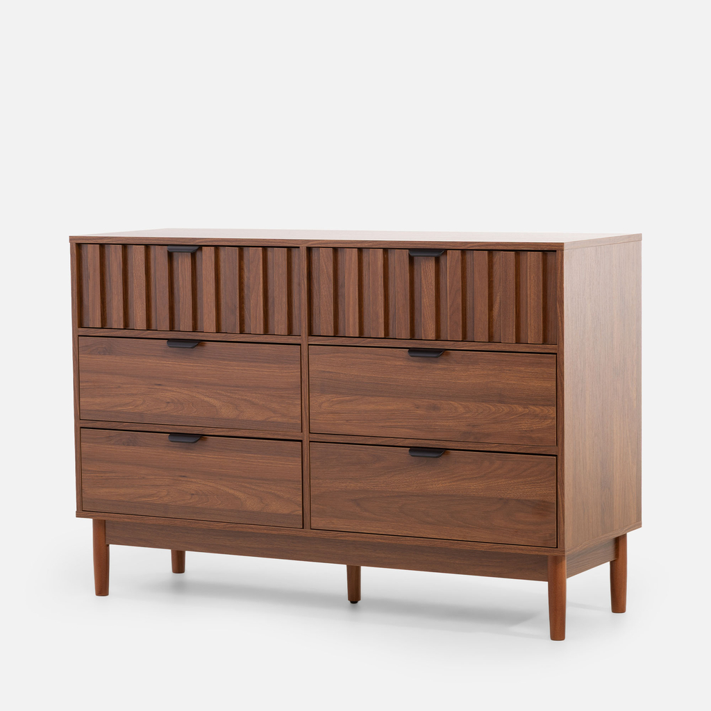 Komoda s drážkovanými zásuvkami TURRO