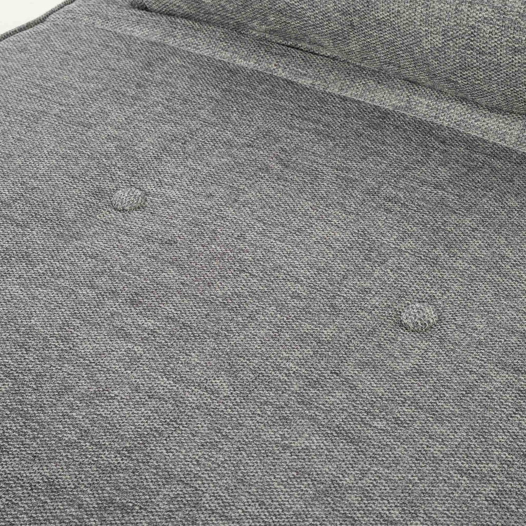 Rozkládací čalouněné křeslo šedé LAVILLA