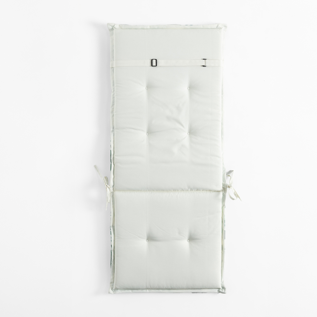 Bílý polstr na židli SAMBA 50x118 cm