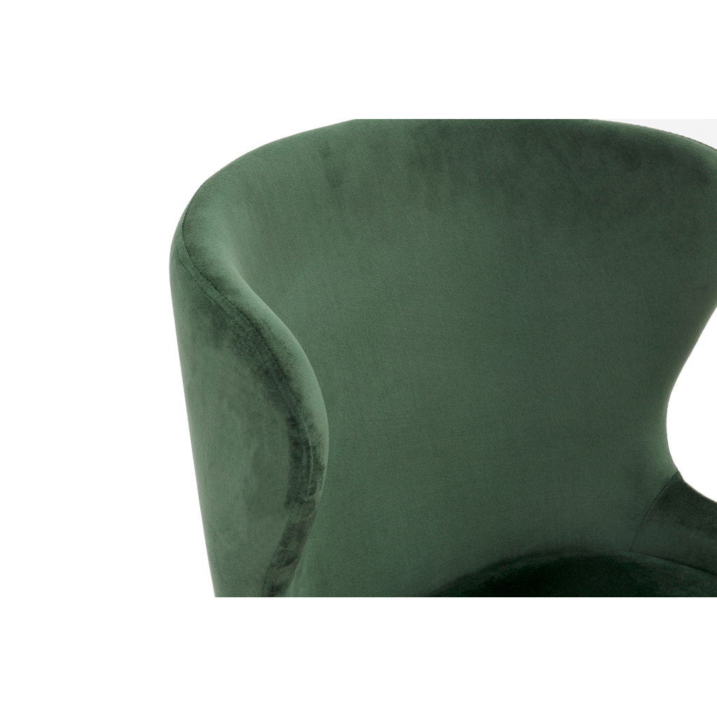 Čalouněná židle zelená LONI