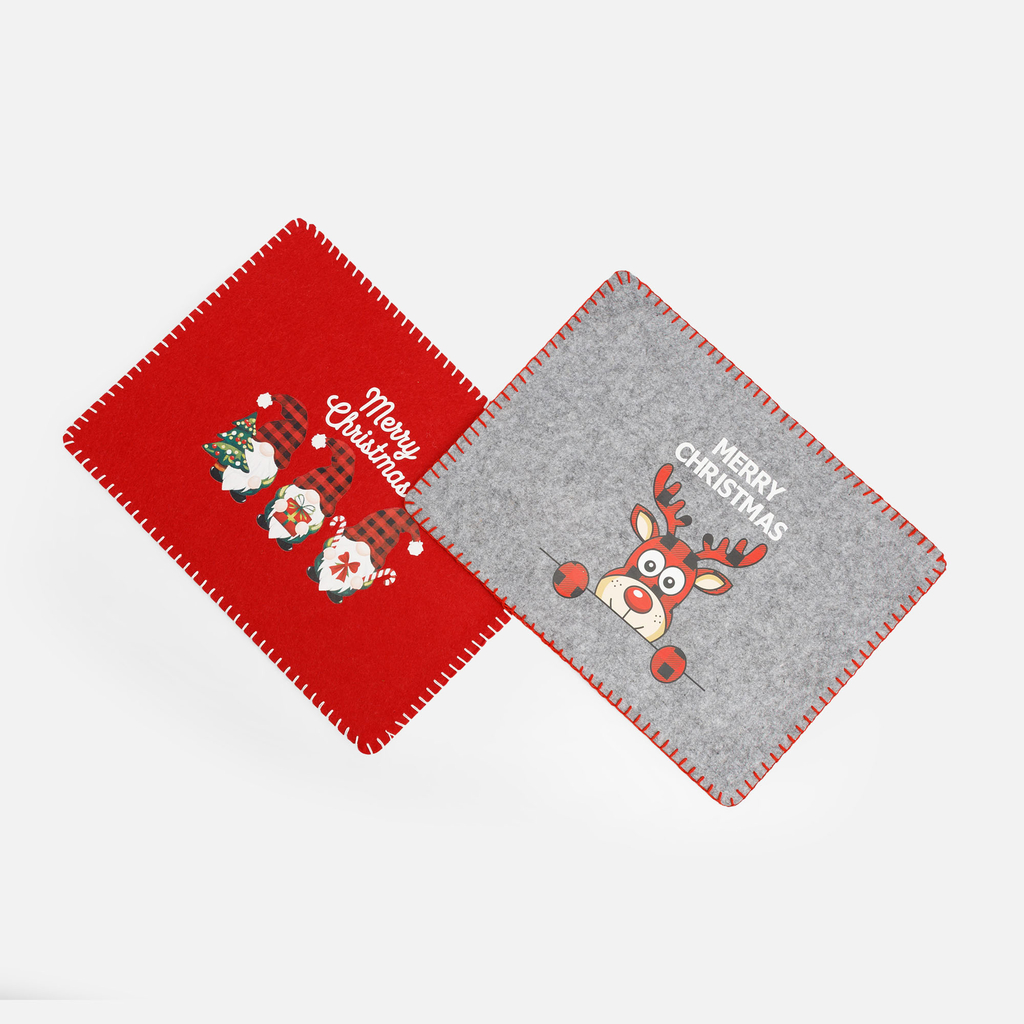 Podložka na stůl MERRY CHRISTMAS 40x30 cm šedá