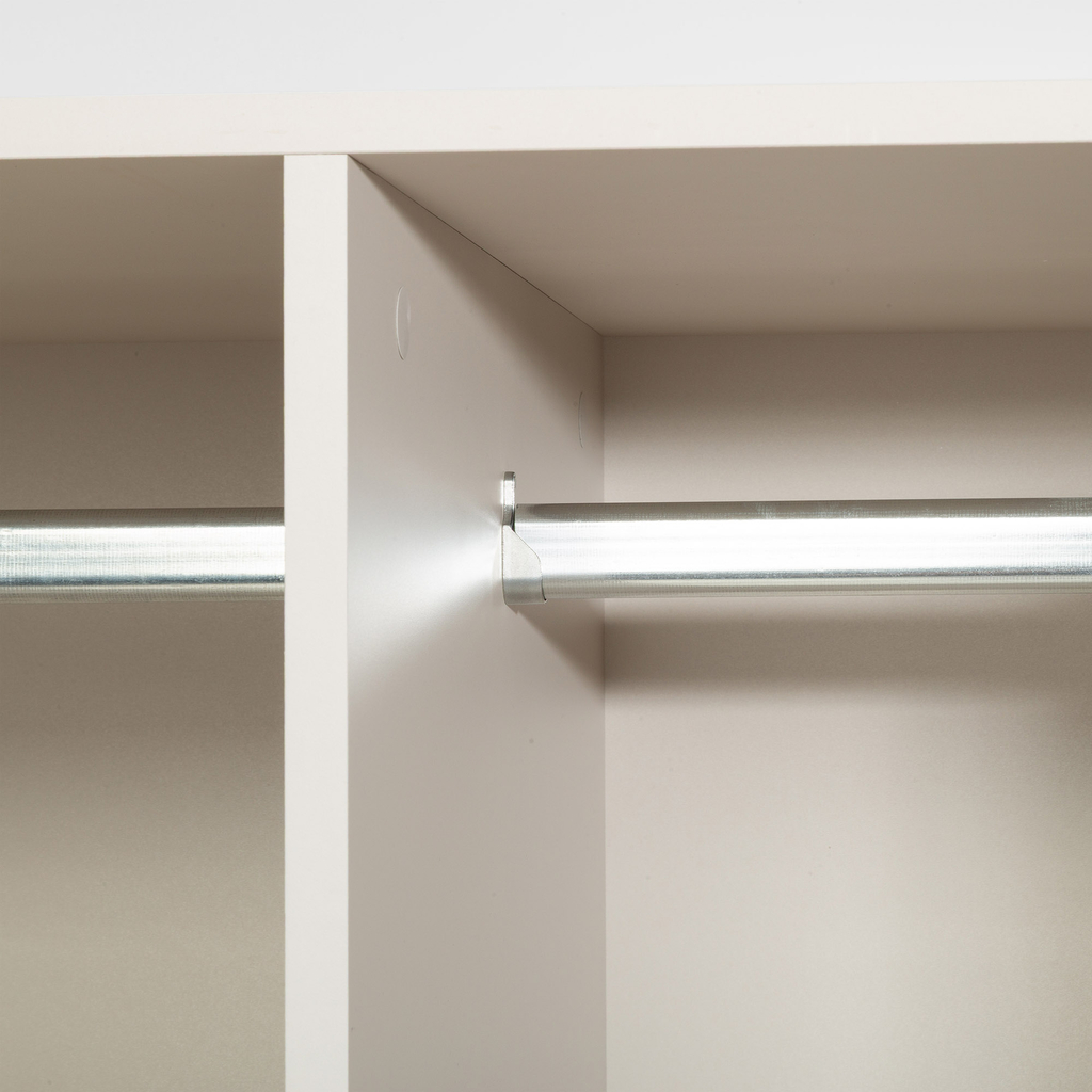 Čtyřdveřová šatní skříň LENS 100 cm kašmír/dub cremona