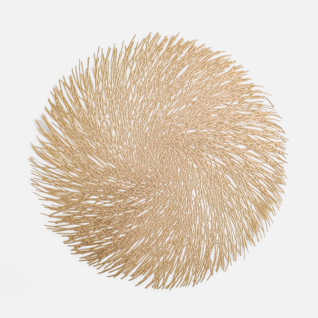 Prostírání, zlaté, 38 cm.