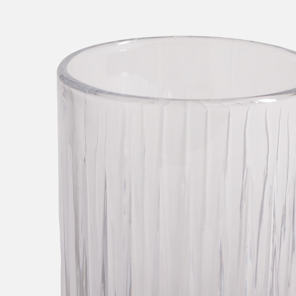 Vysoká drážkovaná sklenice 400 ml