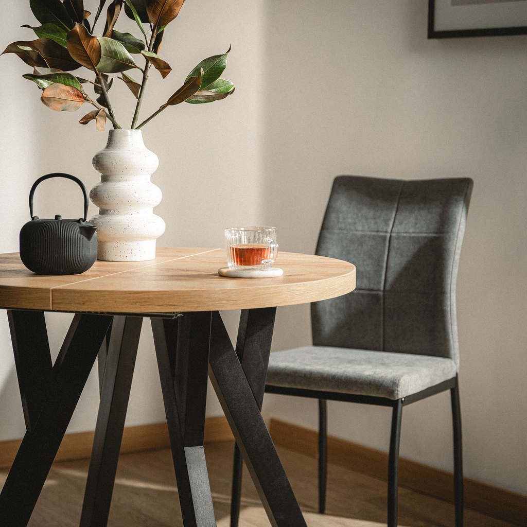 Kulatý rozkládací stůl PAOLO MINI 80-160 cm