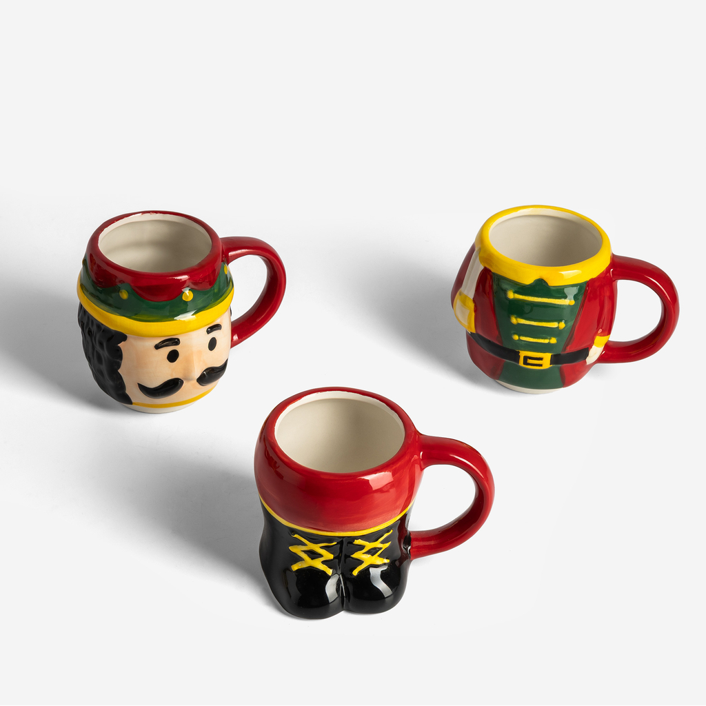 Sada 3 vánočních hrnků Mikuláš 280 ml MIX