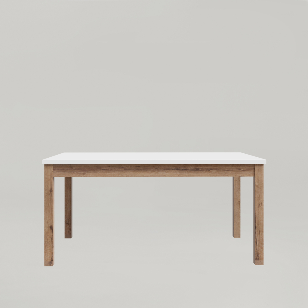 Rozkládací stůl s šedou deskou 160-207 cm