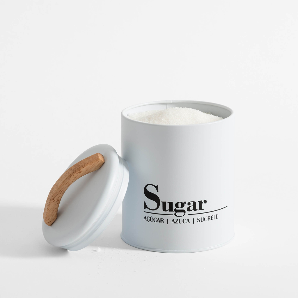 Bílá kuchyňská nádoba SUGAR 16 cm