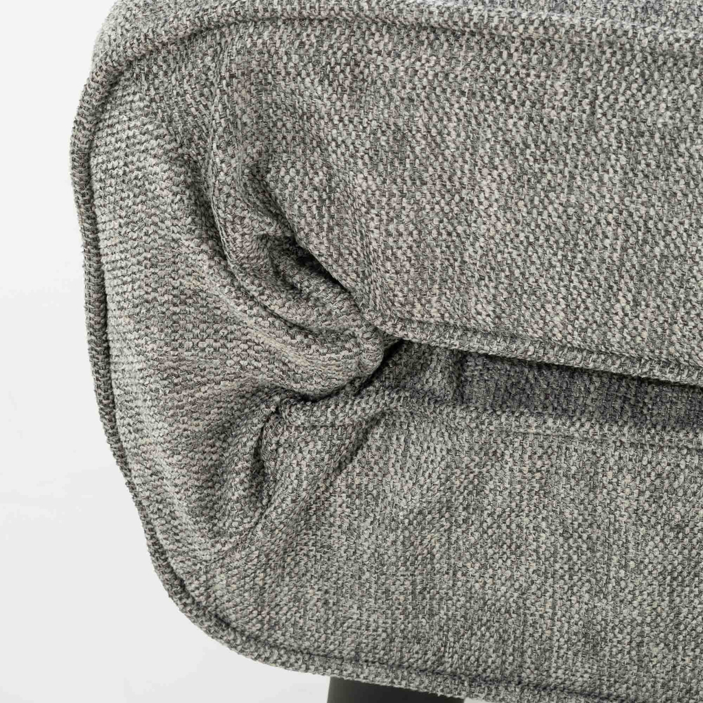 Rozkládací čalouněné křeslo šedé LAVILLA