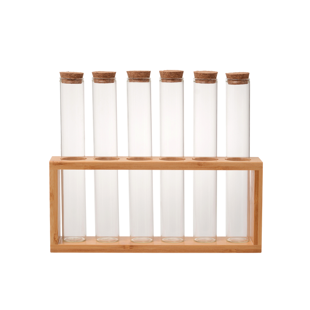 Sada 6 kořenek na bambusovém stojanu 100 ml