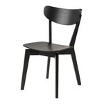 Černá židle v retro stylu BLACKY