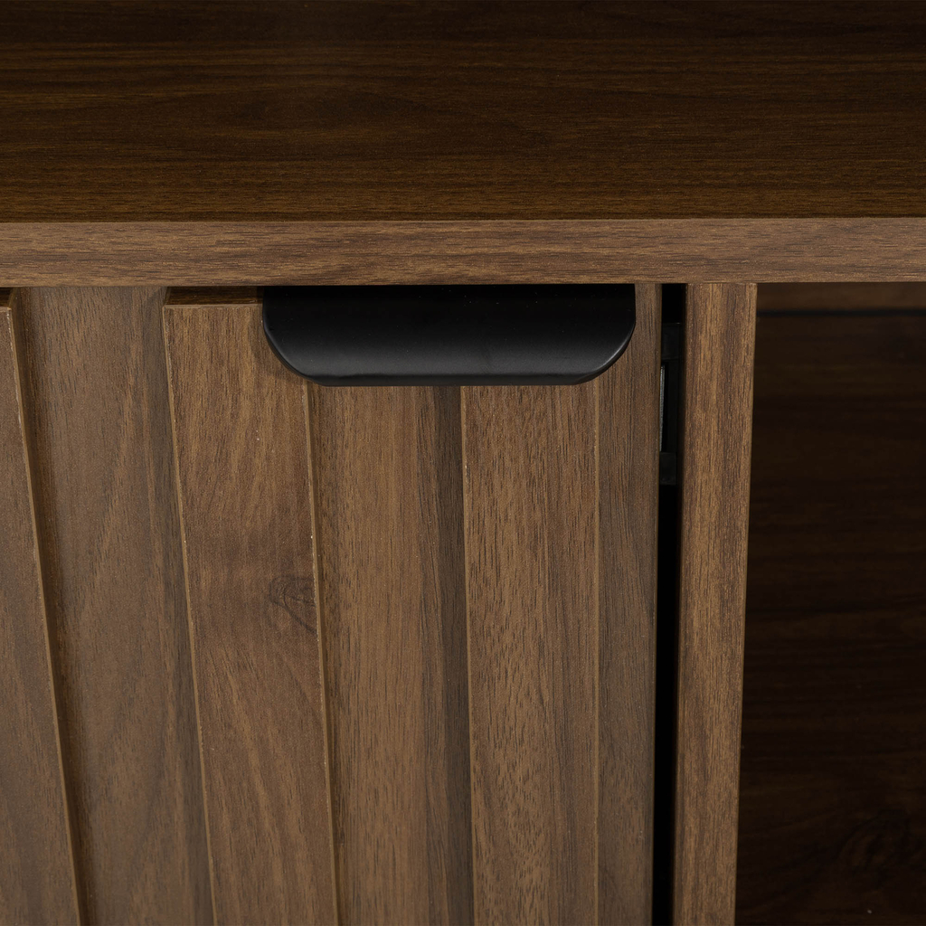 Komoda s regálem na víno a skleničky TURRO