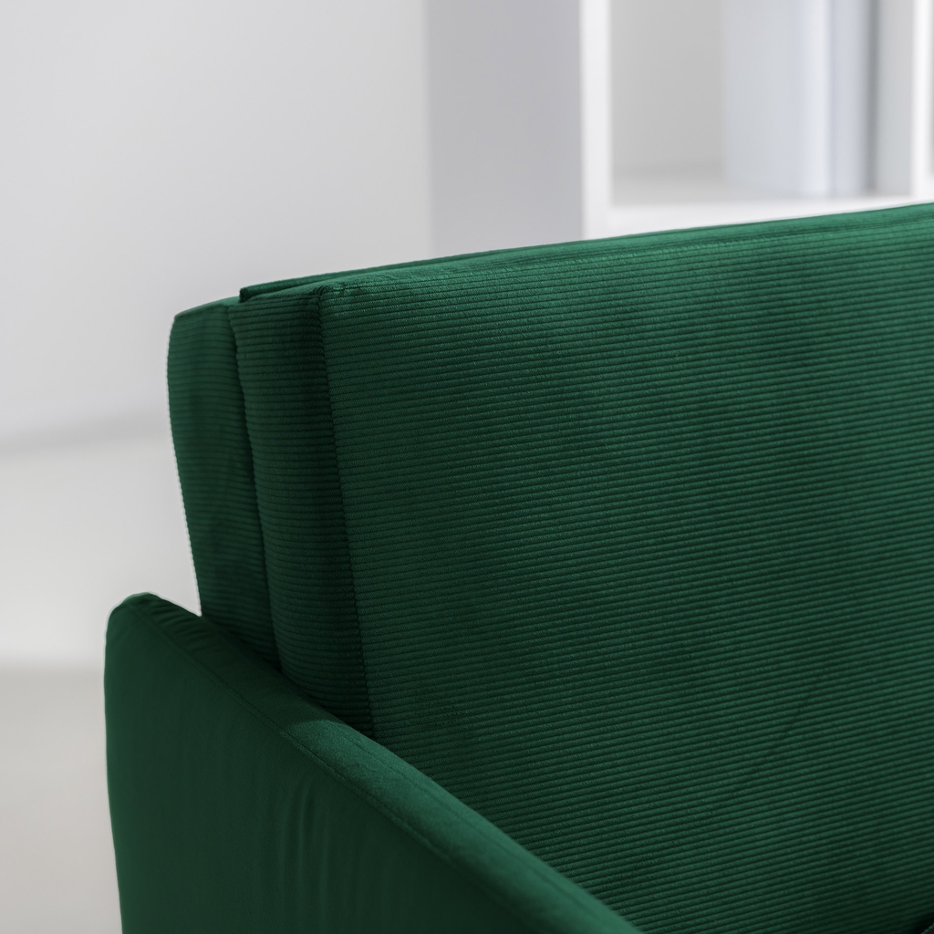 Sofa amerykanka zielona 93 cm MIKE