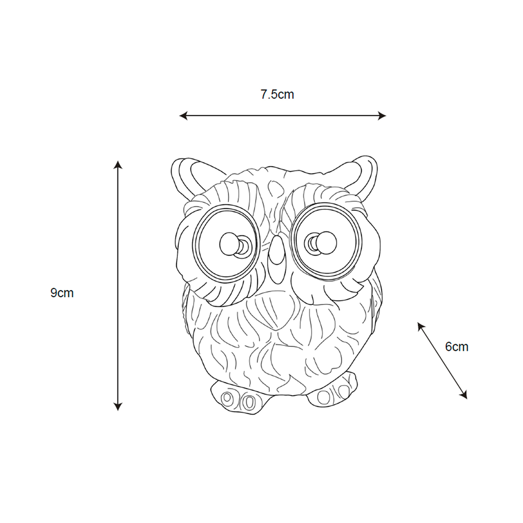Dekorativní LED solární lampa IP44 SOVA